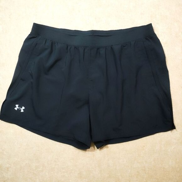 Under Armour Black Launch 5" Athletic Running Men's Shorts #F - Picture 4 of 5